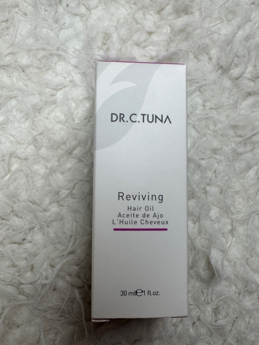 Reviving Hair Oil – White with Purple Accent